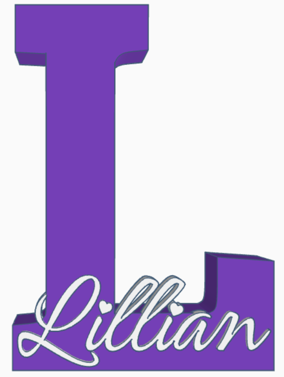 Personalised 3D Name Sign
