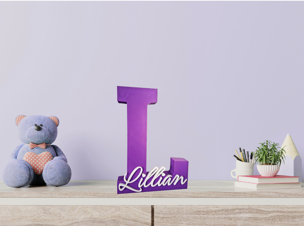 Personalised 3D Name Sign