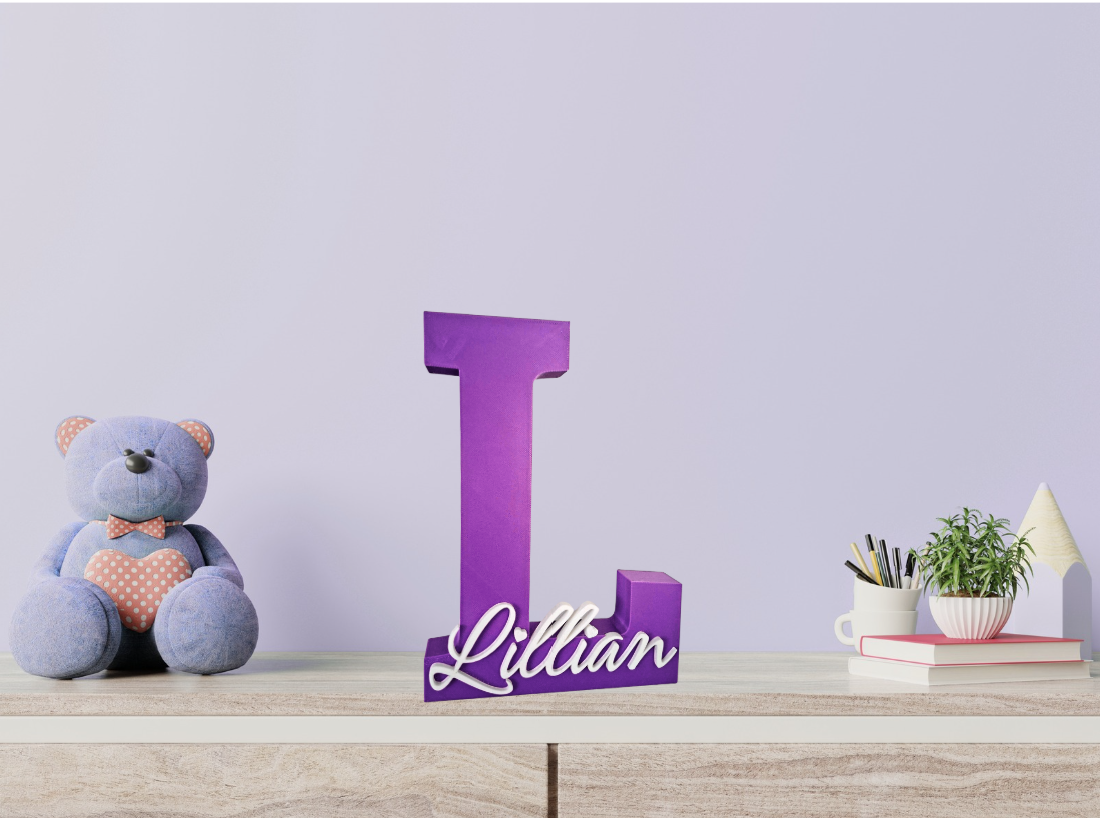 Personalised 3D Name Sign
