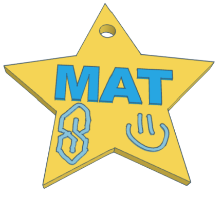 Tinkercad Name Tag Keychain – Step-by-Step Tutorial (PDF)